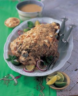 Royal-style marinated leg of lamb