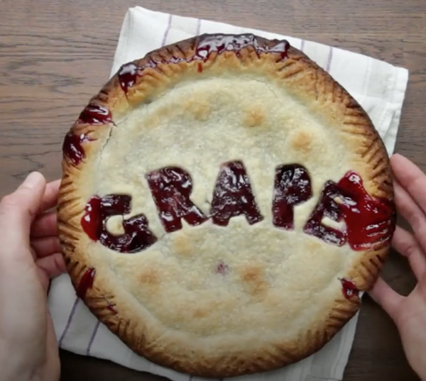 Ruby grape pie