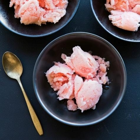 Ruby grapefruit sorbet