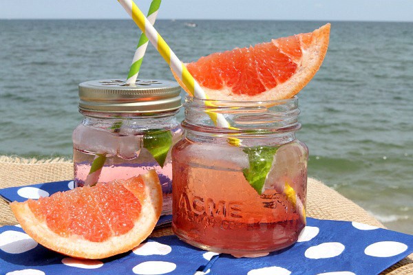 Ruby sunset cocktail