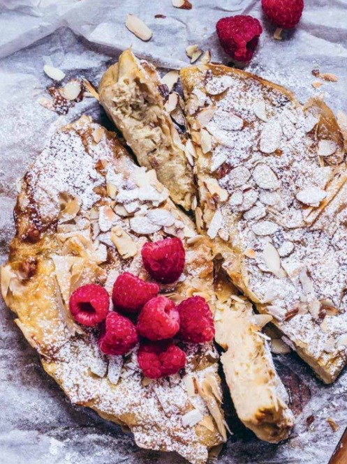 Ruffled buttermilk (punch) pie