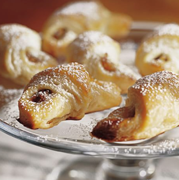 Rugelach with apricot & pistachio filling