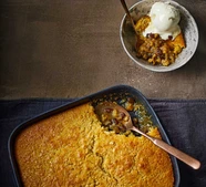 Rum & raisin sponge pudding