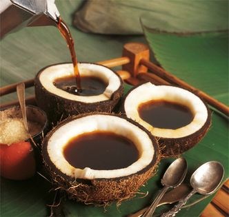 Rum and coconut drink (Saoco)