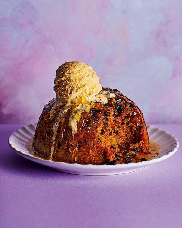 Rum and raisin spotted dick 