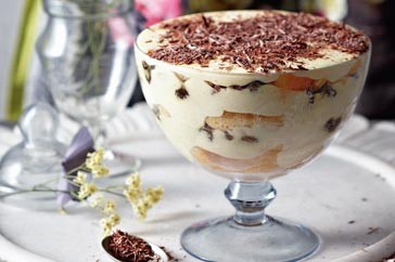 Rum and raisin tiramisu