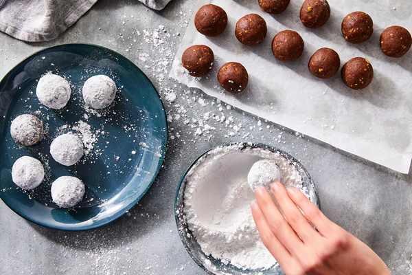 Rum ball cookies