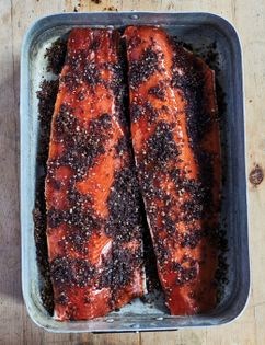 Rum-cured & smoked wild salmon