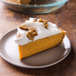Rum pumpkin chiffon pie