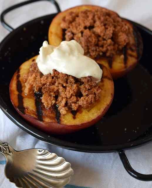 Rum-roasted stone fruit