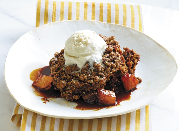 Rummy roasted pineapple pudding cake