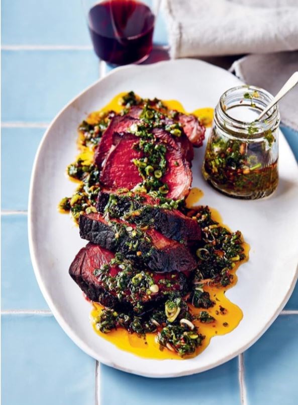 Rump cap with quick chimichurri