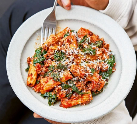 Rupy's high-protein rigatoni