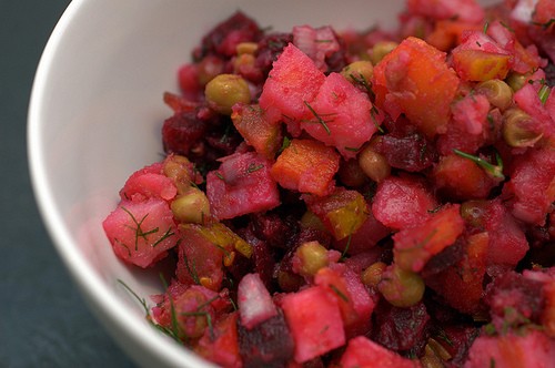Russian beet salad (Vinegret)