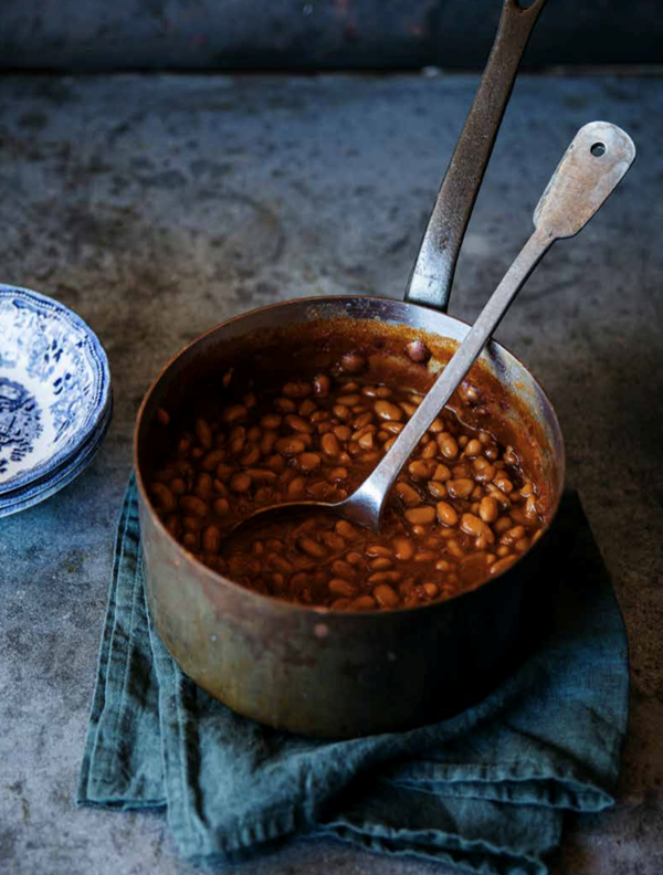 Rustic baked beans
