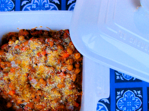 Rustic cannellini and chickpea pottage