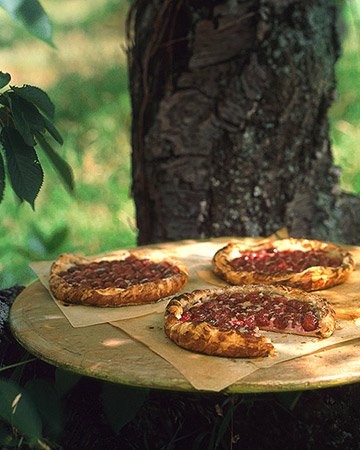 Rustic cherry tart