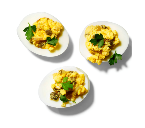 Rustic deviled eggs