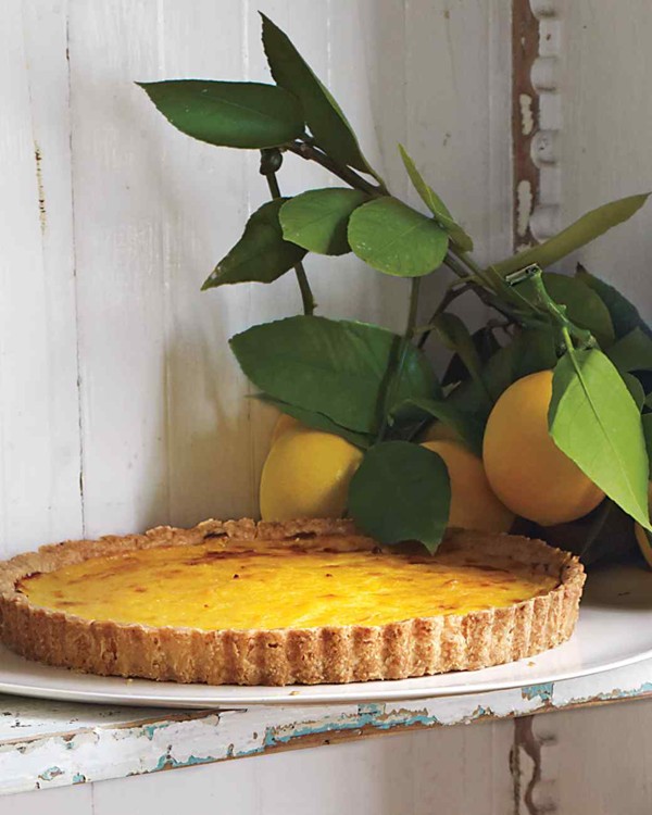 Rustic Meyer lemon tart