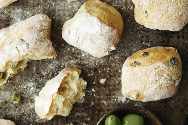 Rustic olive rolls