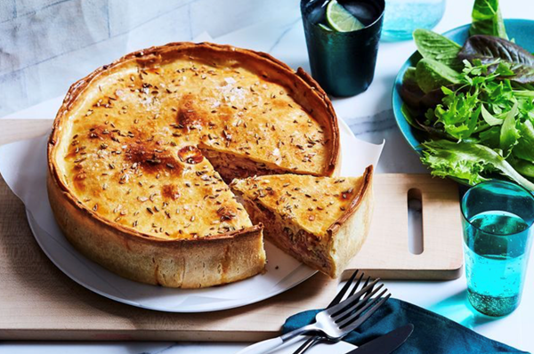 Rustic pizza pie