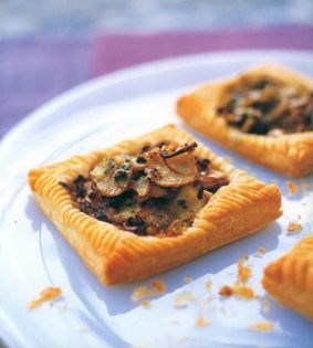 Rustic potato, Yorkshire blue and walnut tarts