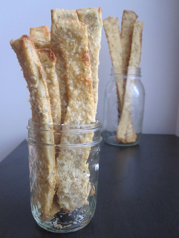 Rustic rosemary-Parmesan crackers