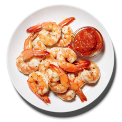 Rustic shrimp cocktail