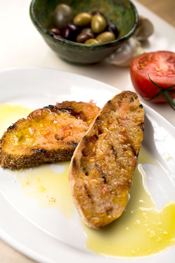 Rustic tomato toast