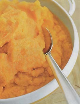 Rutabaga and carrot purée