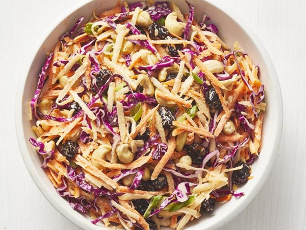 Rutabaga and carrot slaw