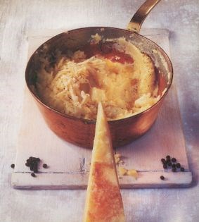 Rutabaga mash with cheddar & black pepper butter