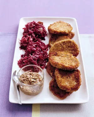 Rye-crusted pork medallions