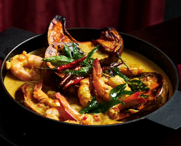Saffron and coconut milk prawns [Caitlyn McGrath]