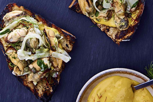 Saffron and garlic aioli [Devin Finigan]