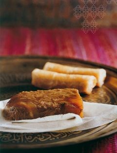 Saffron and lemon beef pastries