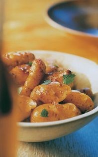 Saffron-braised potatoes with paprika
