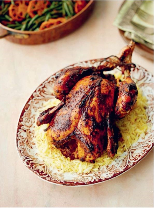 Saffron chicken (Kong kokur)