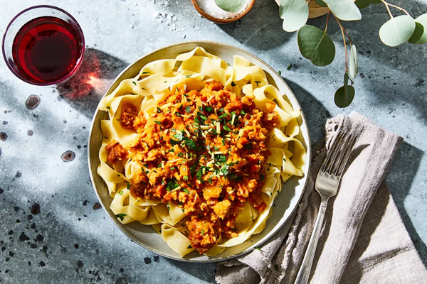 Saffron chicken ragù