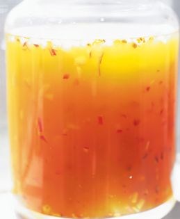 Saffron-citrus marinade