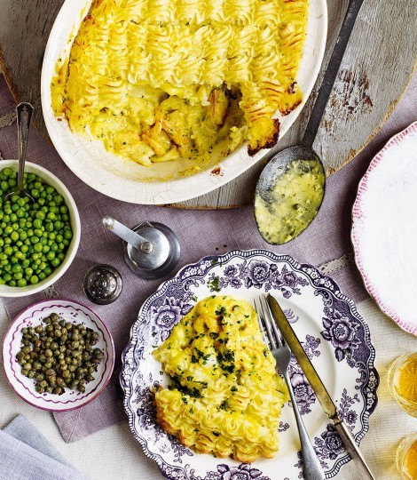 Saffron fish pie
