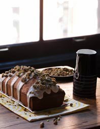 Saffron-olive oil cake