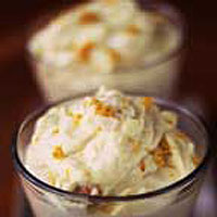 Saffron, orange and apricot syllabub
