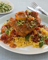 Saffron orzo