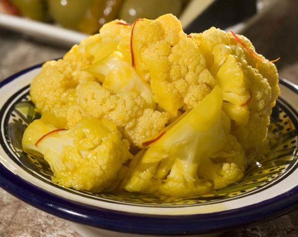 Saffron-pickled cauliflower