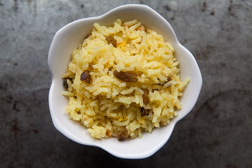 Saffron rice pilaf