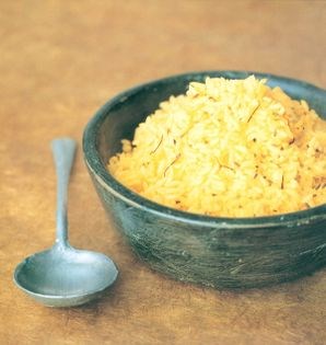 Saffron rice with cumin