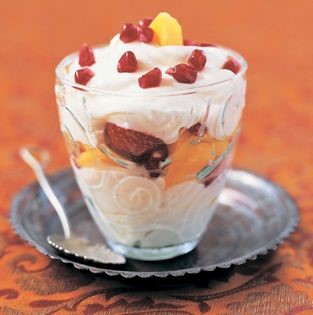 Saffron-scented strained yogurt