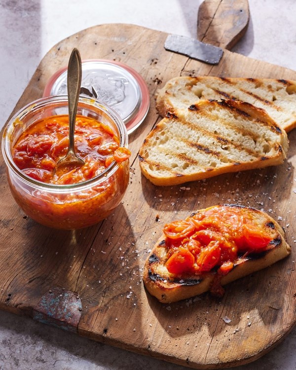 Saffron tomato confit