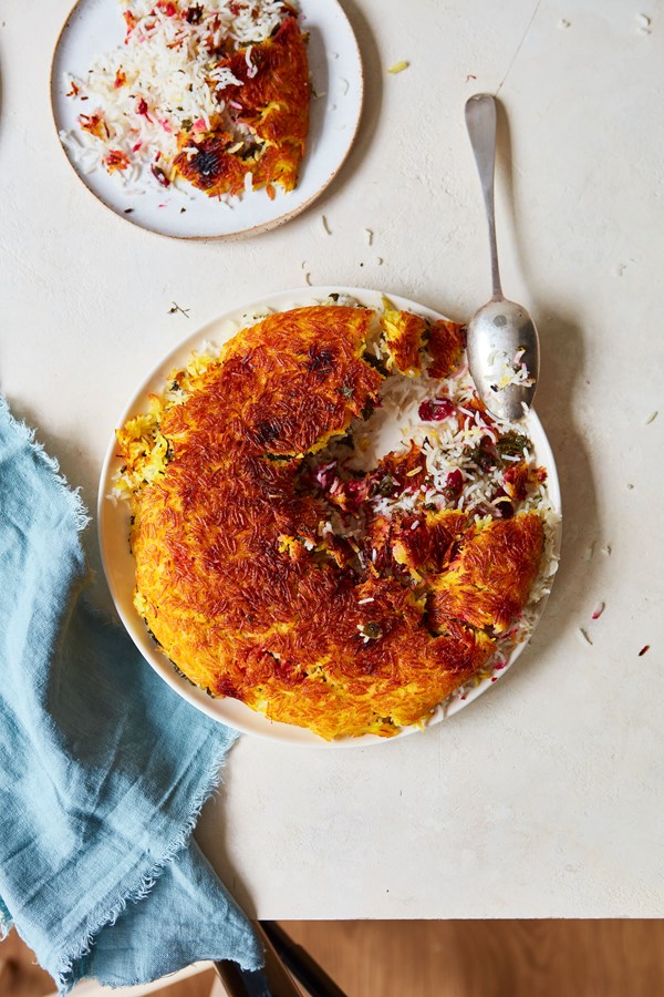 Saffron, yoghurt + cranberry Persian(ish) rice
